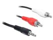 DELOCK Audiokabel 3,5mm stereo -> 2x Cinch St/St 10.00m