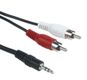 Schwaiger Adapterkabel Stereo 3,5mm Ste -> 2x Cinch Ste 3m