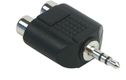 Schwaiger Adapter Stereo 3,5mm Klinke -> 2xCinch Buchse Scw.