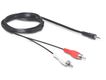 DELOCK Audiokabel 3,5mm stereo -> 2x Cinch St/St 10.00m
