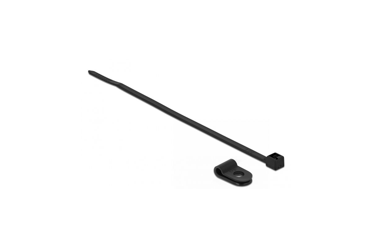 DELOCK Befestigungsschelle 3,2 mm mit KBI 100x2,5mm schwarz