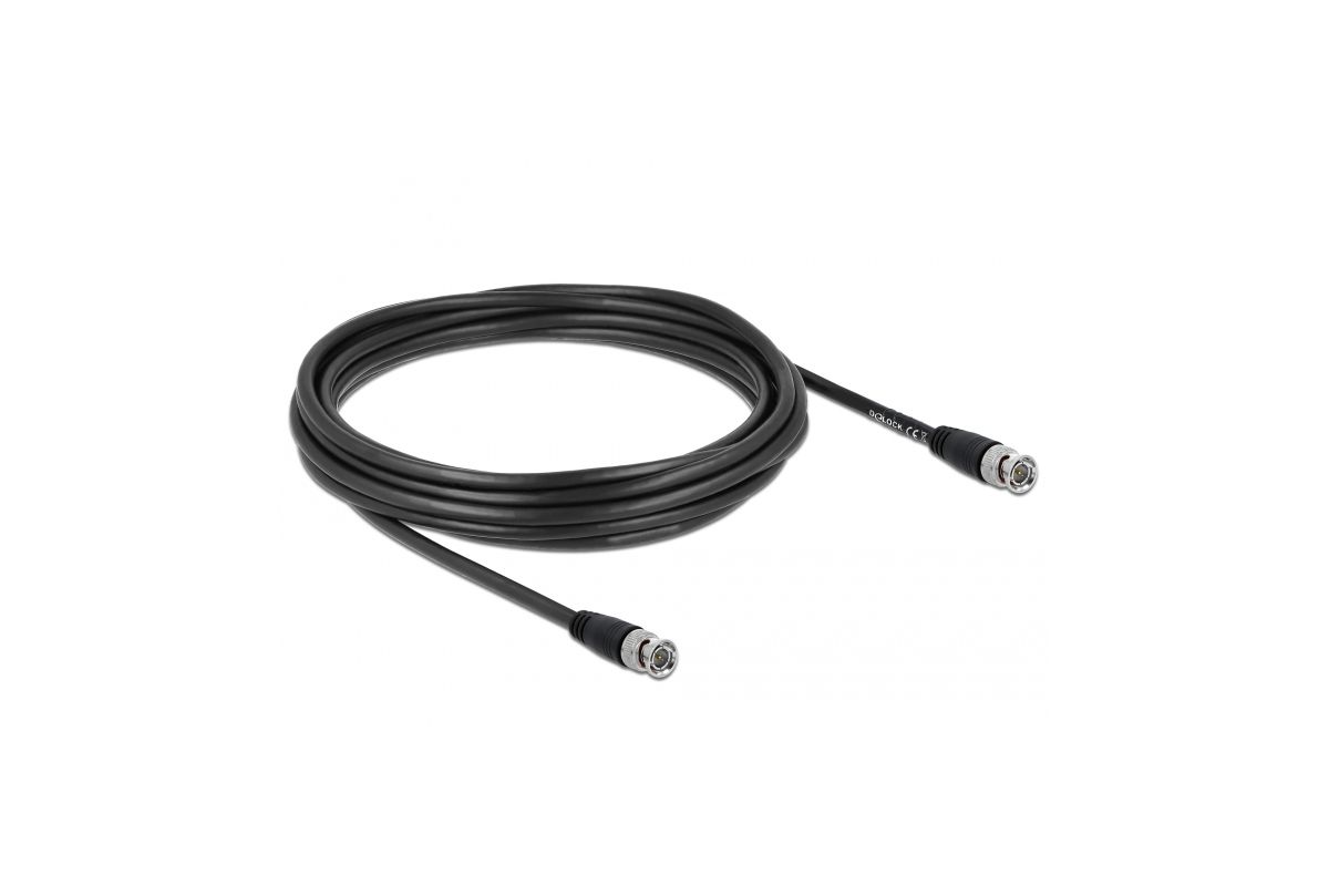 DELOCK Kabel BNC Stecker zu BNC Stecker 5 m