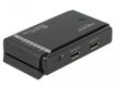 DELOCK DisplayPort 1.4 Switch 2x2 DP in > 1x2 DP out 8K