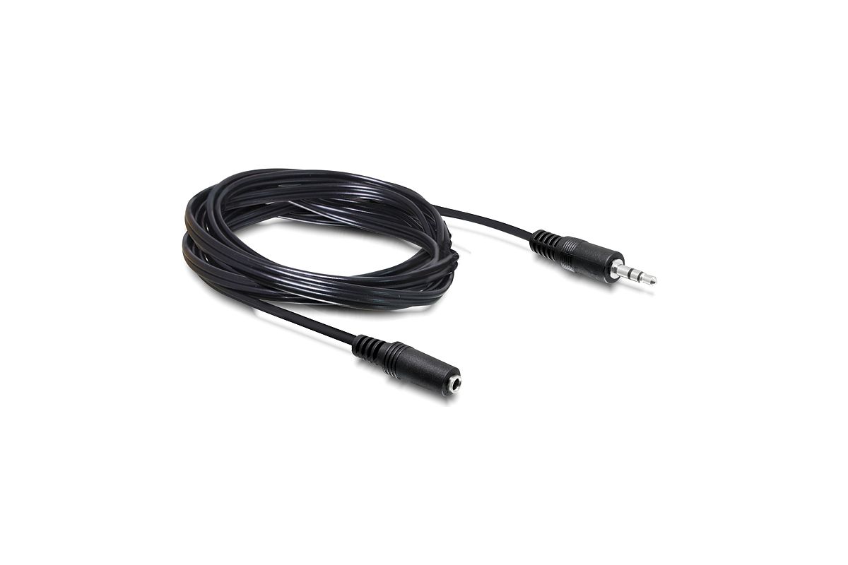 DELOCK Audioverl. 3,5mm Klinke -> 3,5mm Klinke St/Bu 5.00m