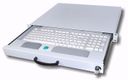 aixcase 19" Rack 1U Tastaturschublade leer lichtgrau