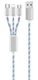 2GO USB 3in1 LED-Ladekabel Micro-USB/Lightn./USB-C 100cm mc