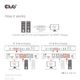 Club3D KVM Switch 4K60Hz 2x DP > HDMI oder DP/2xUSB/Audio