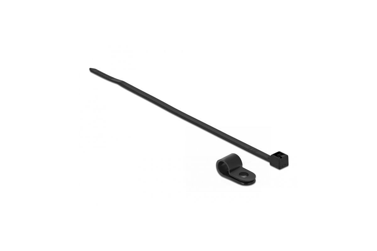 DELOCK Befestigungsschelle 4,8 mm mit KBI 150x2,5mm schwarz
