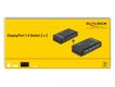DELOCK DisplayPort 1.4 Switch 2x2 DP in > 1x2 DP out 8K