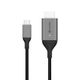 Alogic USB C Adapterkabel Typ C -HDMI M/M 4k 60 Hz 1m, gr