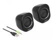 DELOCK Mini Stereo PC Lautsprecher 3,5mm Klinkenstecker USB
