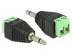 DELOCK Adapter Terminalblock 2Pin -> 3,5mm Klinke Stecker