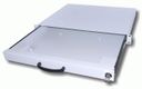 aixcase 19" Rack 1U Tastaturschublade leer lichtgrau