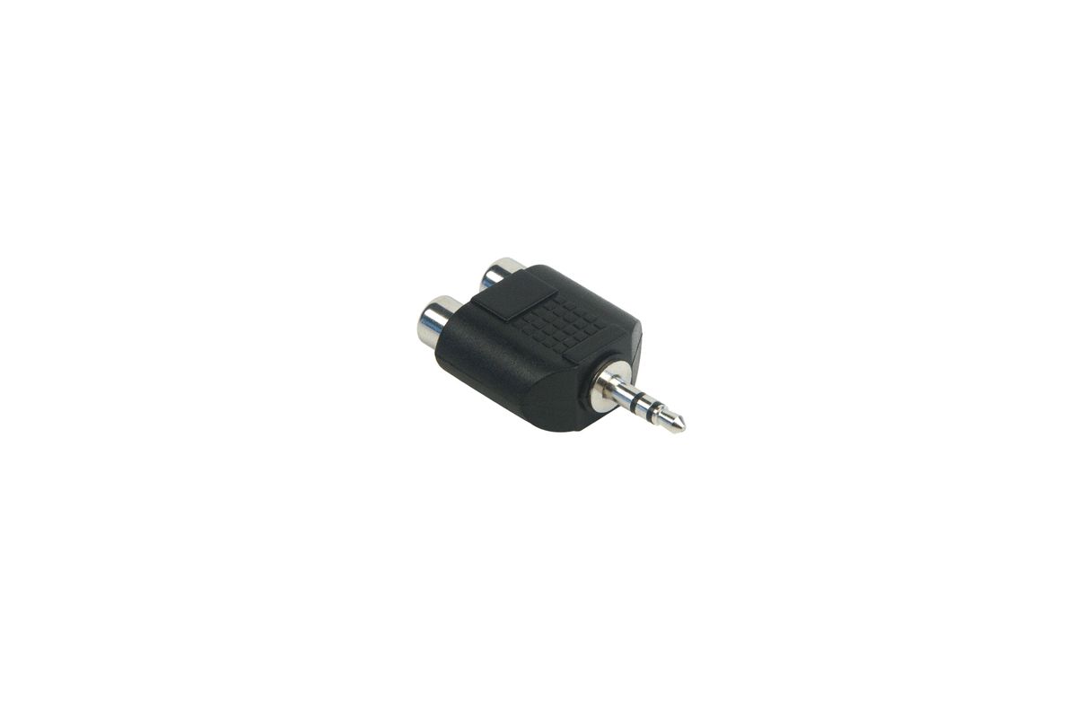 Schwaiger Adapter Stereo 3,5mm Klinke -> 2xCinch Buchse Scw.