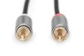 DIGITUS Adapterkabel, 3,5mm Klinke auf Cinch 1m