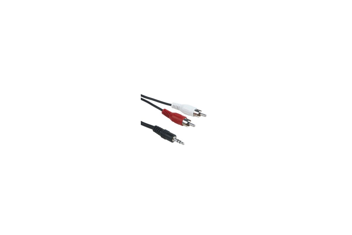 Schwaiger Adapterkabel Stereo 3,5mm Ste -> 2x Cinch Ste 3m
