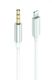 2GO AUX/MP3 Audiokabel für Lightning-Geräte 100cm weiß