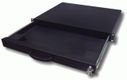 aixcase 19" Rack 1U Tastaturschublade leer schwarz