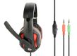 gembird Headset Stereo+Mikro verstellbar Klinke schwarz/rot