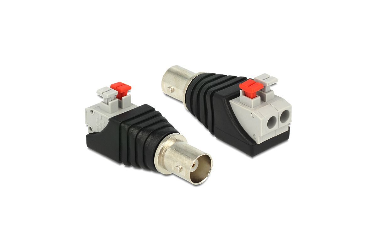 DELOCK Adapter Terminalblock 2Pin -> BNC Buchse