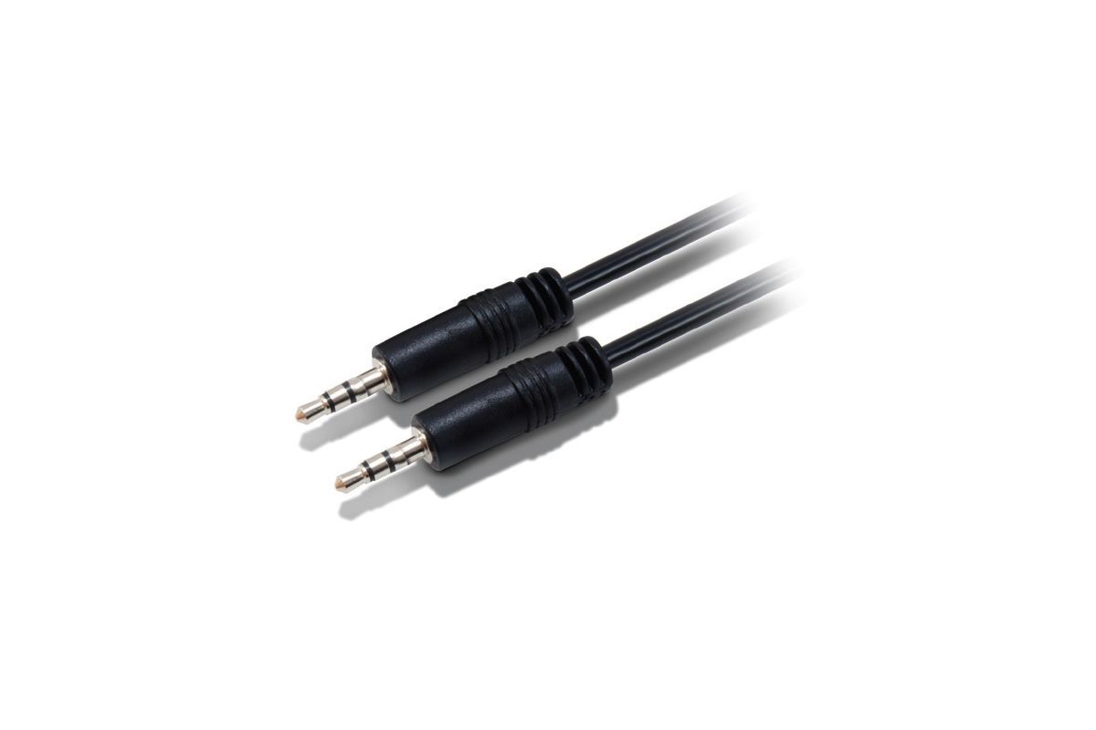 Equip Audiokabel 3.5mm->3.5mm St/St 2.50m schwarz Polybeutel