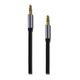 2GO AUX/MP3 Stereo-Audio-Kabel Flachkabel 150cm schwarz