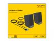 DELOCK Stereo 2.0 PC Lautsprecher 3,5mm Klinkenstecker USB