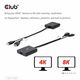 Club3D Adapter HDMI + MicroUSB > DP 4K120Hz aktiv St/Bu retail