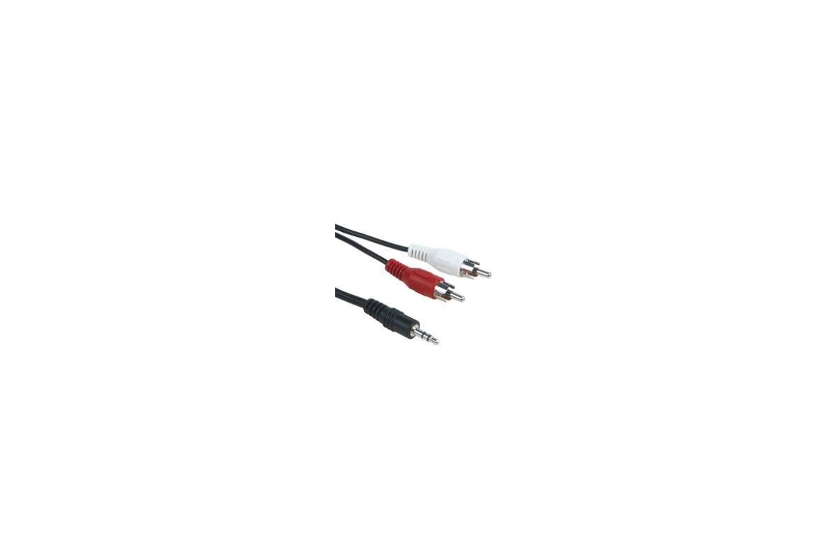 Schwaiger Adapterkabel Stereo 3,5mm Ste -> 2x Cinch Ste 5m