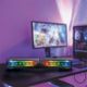 Logilink Mobile Soundbar mit Party-Light, 2in1 Gaming Sound