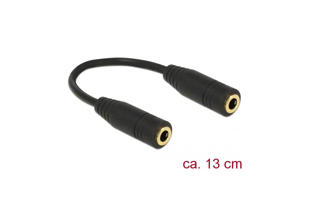 DELOCK Adapter Audio Klinke 3.5mm 4Pin-Bu > Bu 0.13m