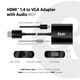 Club3D Adapter HDMI 1.4 > VGA (mit Audio) St/Bu retail