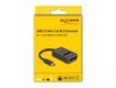 DELOCK Combo Konverter für M.2 NVMe PCIe/SATA SSD mit USB-C