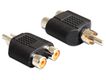 DELOCK Cinch Adapter 2x Cinch -> 1x Cinch Bu/St