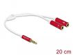 DELOCK Headset Adapter 1x 3,5mm 4Pin St > 2x 3,5mm 4Pin Bu