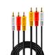 LINDY Audio-Videokabel 3xRCA/3xRCA M/M 2m