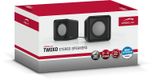 Speedlink Lautsprecher TWOXO, Stereo, schwarz retail