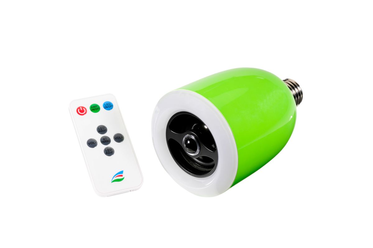 Aktivbox ultron boomer light grün Bluetooth mit LED LampeE27