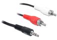 DELOCK Audiokabel 3,5mm stereo -> 2x Cinch St/St 5.00m