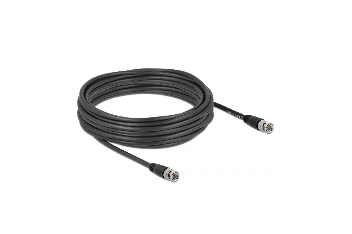 DELOCK Kabel BNC Stecker zu BNC Stecker 10 m