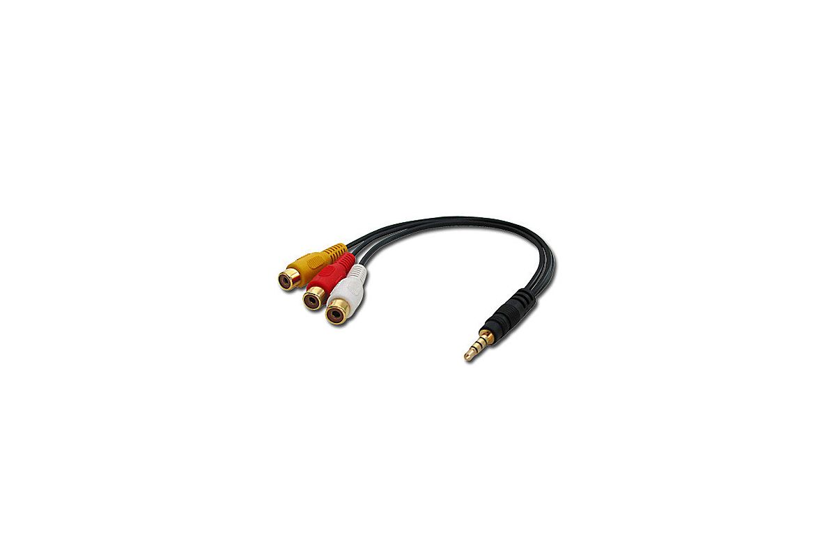 LINDY AudiVideo Adapter 3.5-3xRCA Video+Audio-Stereo 4Segme