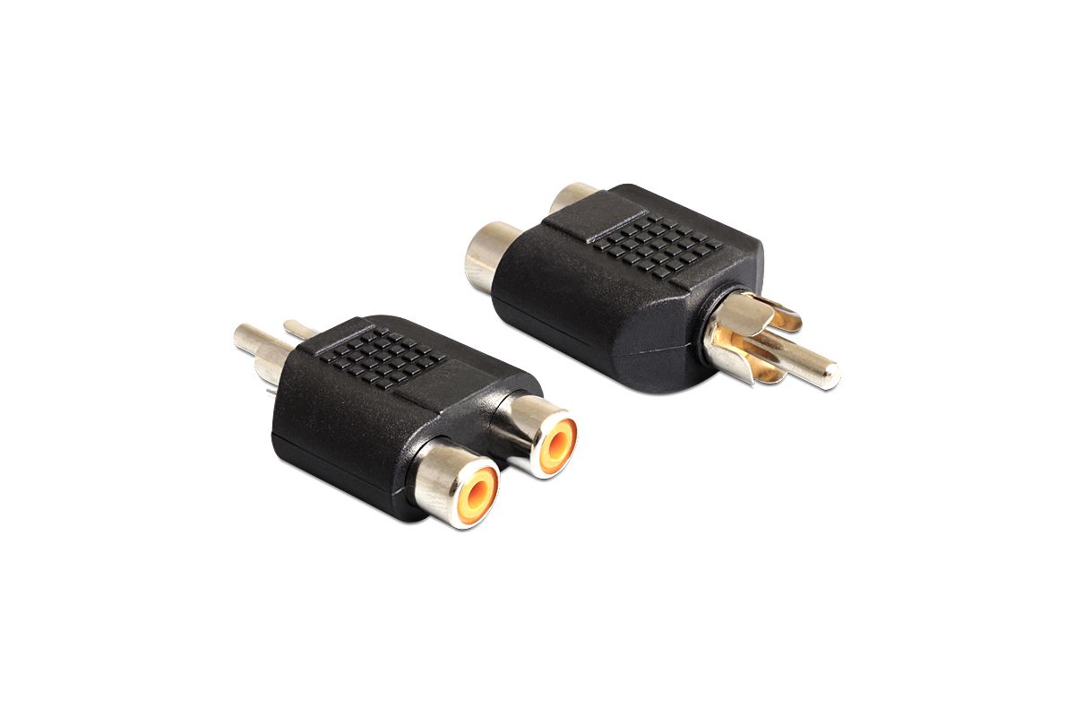 DELOCK Cinch Adapter 2x Cinch -> 1x Cinch Bu/St