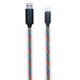 2GO USB Datenkabel "Tricolor" LED-Beleucht. USB-C 3.1 100cm