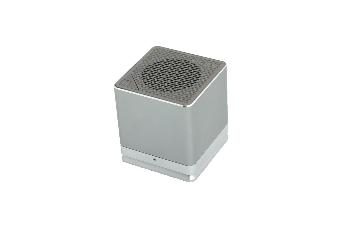 Aktivbox Logilink 3W CUBE Bluetooth mit Akku grau