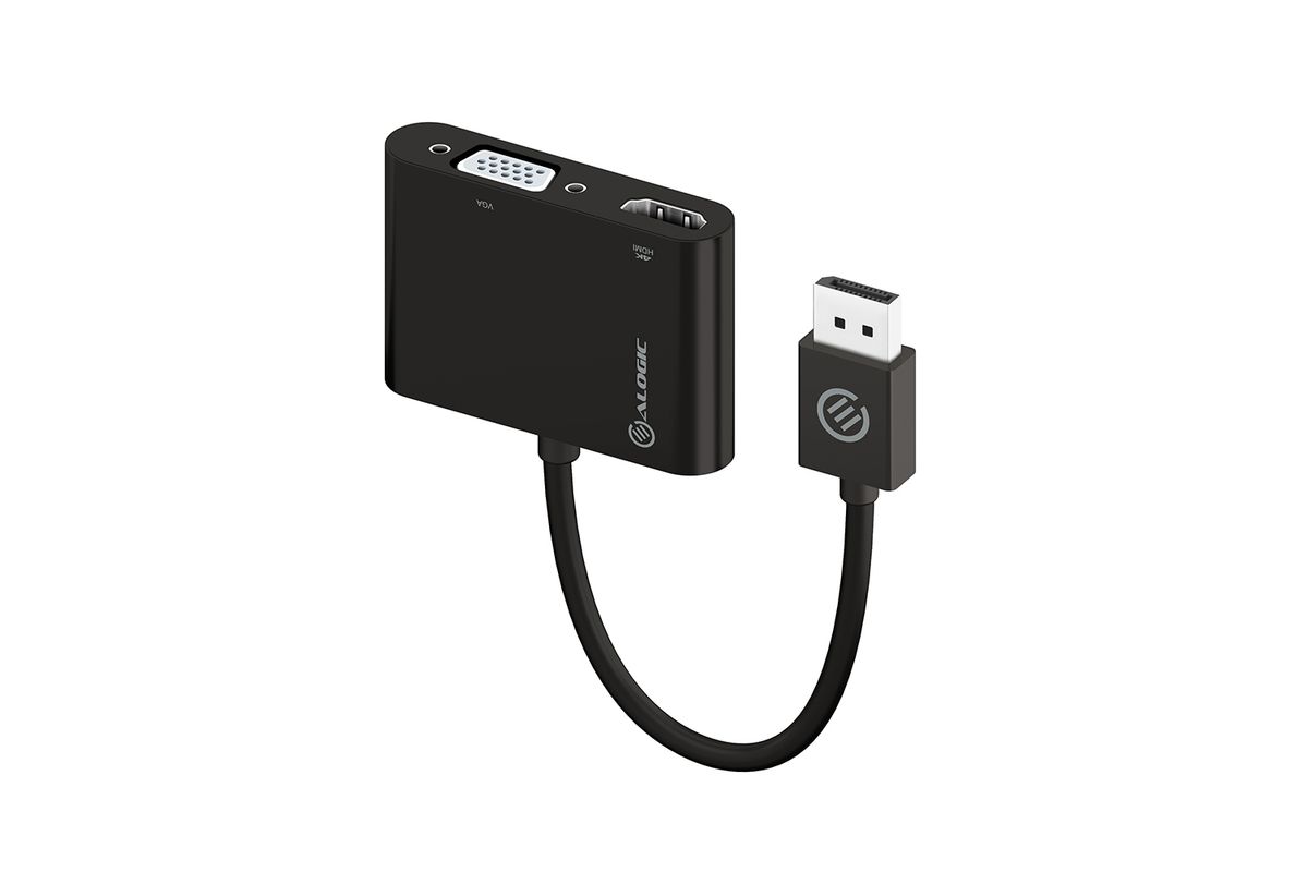 Alogic Adapter DisplayPort Mini -> HDMI VGA schwarz