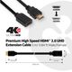 Club3D HDMI-Kabel 2.0 UHD-Verlängerungskabel 3 Meter St/Bu retail